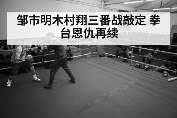 邹市明木村翔三番战敲定 拳台恩仇再续
